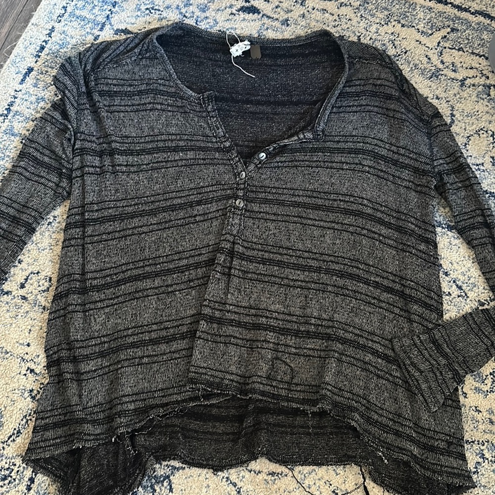 We the free striped long sleeve top